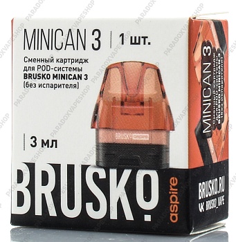 Картридж BRUSKO MINICAN 3 Красный 3мл