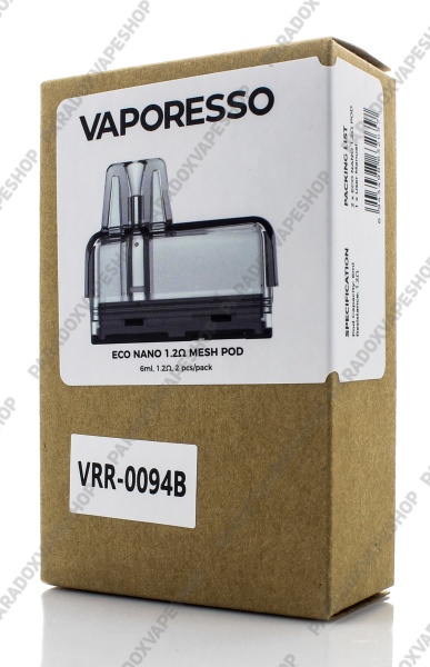 Картридж Vaporesso ECO NANO 1.2ohm MESH POD 6ml VRR- 0094B-POD(в упак. 2 шт.)