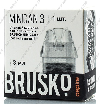 Картридж BRUSKO MINICAN 3 Прозрачный 3мл